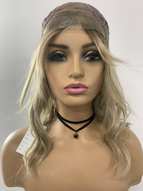 SKIRUEDAWIGS Mid Length Curly Wavy Wig | Mono Top Breathable Cap | Glueless Heat-Friendly Synthetic