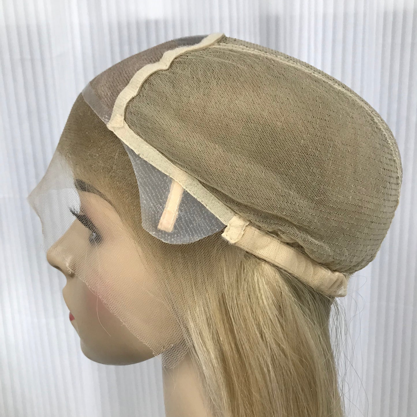 YOUNG LADY 100% REAL HAIR MONO TOP WIG JEWISH WOMEN 16'' RAW HAIR