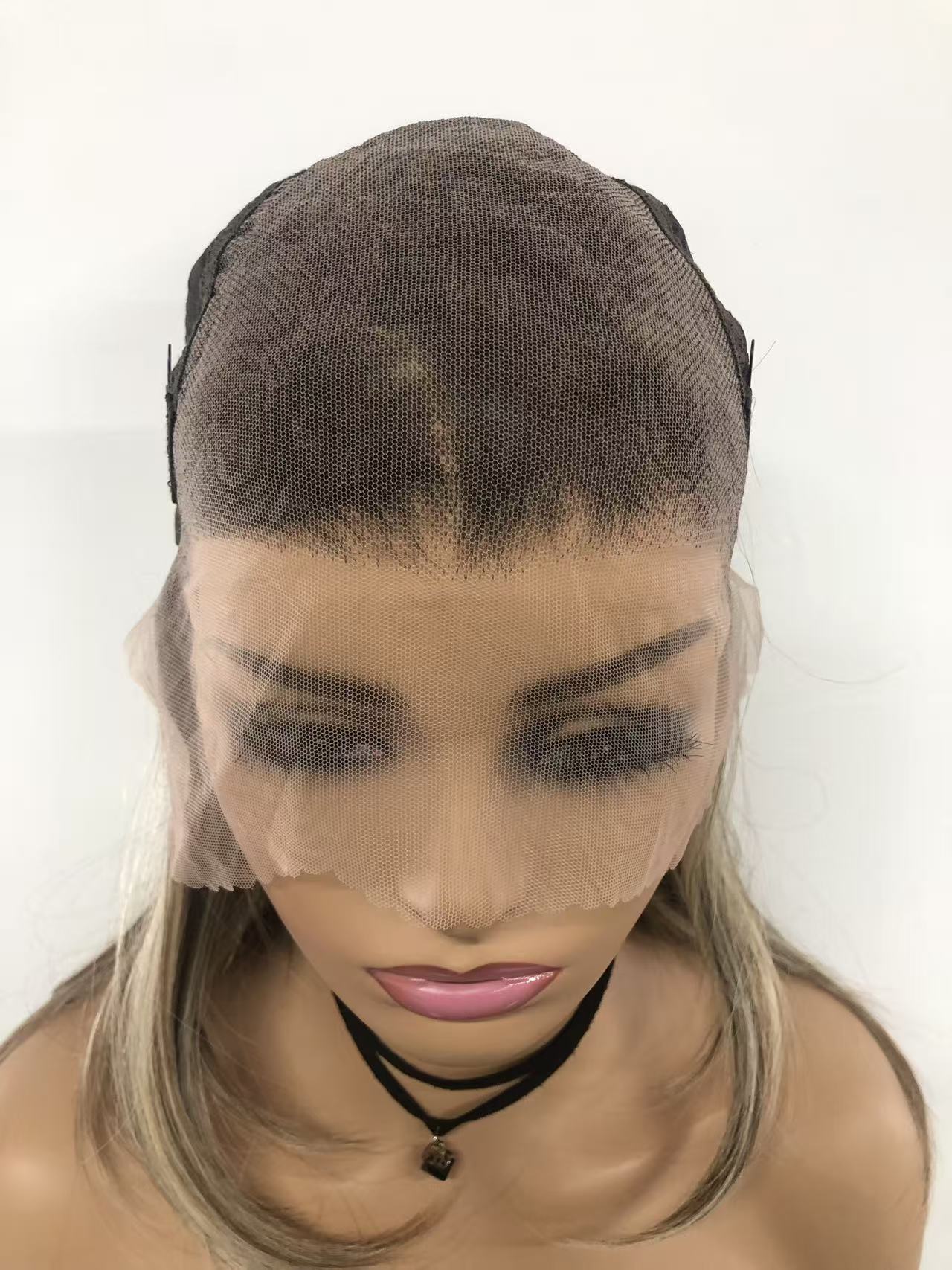 Lace Front Synthetic Wigs: Long Straight Weft Back Wigs for Women