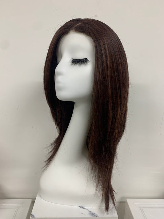 SKIRUEDAWIGS Long Straight Wig | Seamless Lace Front & Mono Top | Glueless Heat-Friendly Synthetic