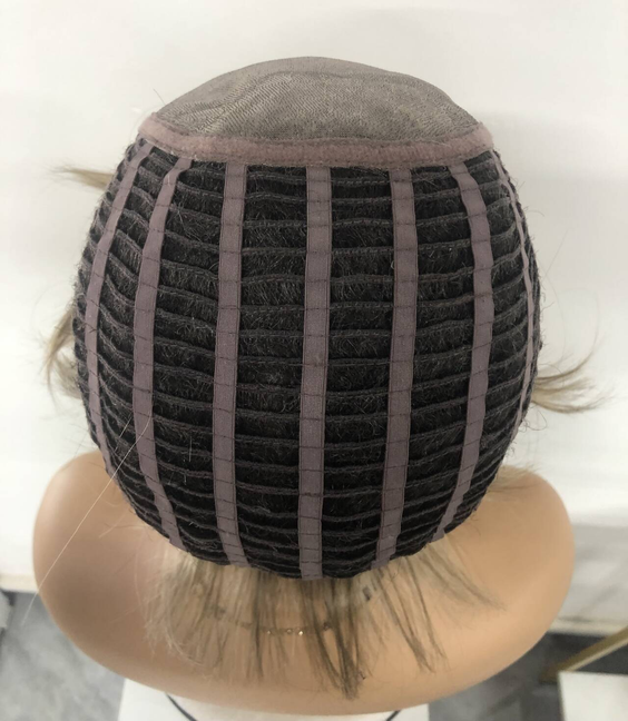 Monofilament Synthetic Wigs for Women - Short Straight Style Back Weft