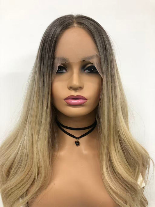 Lace Front Curly Synthetic Wigs for Women - Weft Back Long Wavy Styles