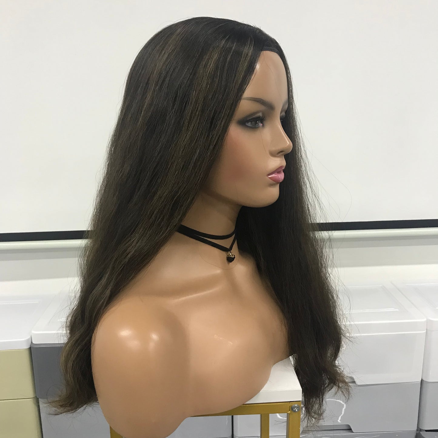 RAW HAIR TOP GRADE WOMEN KOSHER MACHINE MADE BAND FALL 24'' WIG