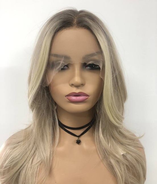 SKIRUEDAWIGS Long Curly Wavy Wig | Seamless Lace Front & Weft Back | Heat-Friendly Synthetic