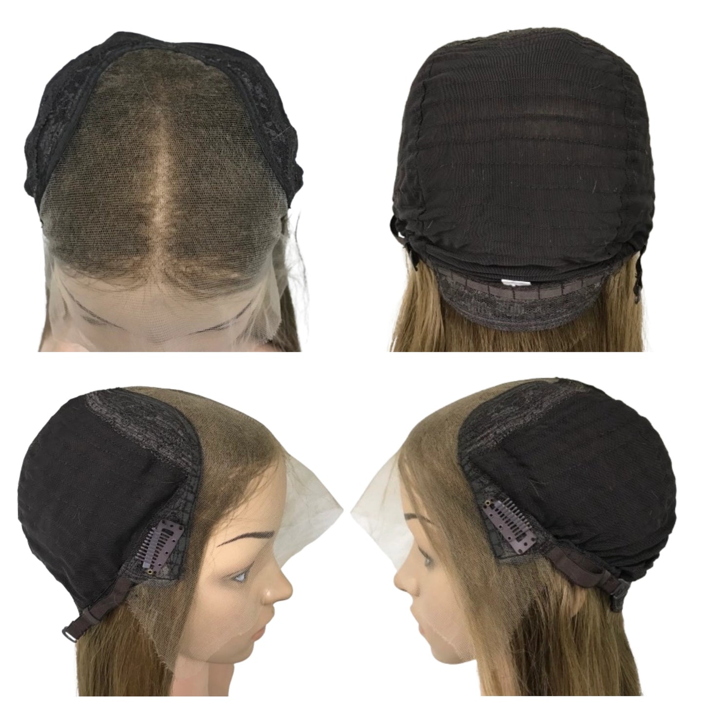 3"×5" SWISS LACE FRPNT WITH LACE TOP RAW HAIR TOP GRADE JEWISH WOMEN WIG