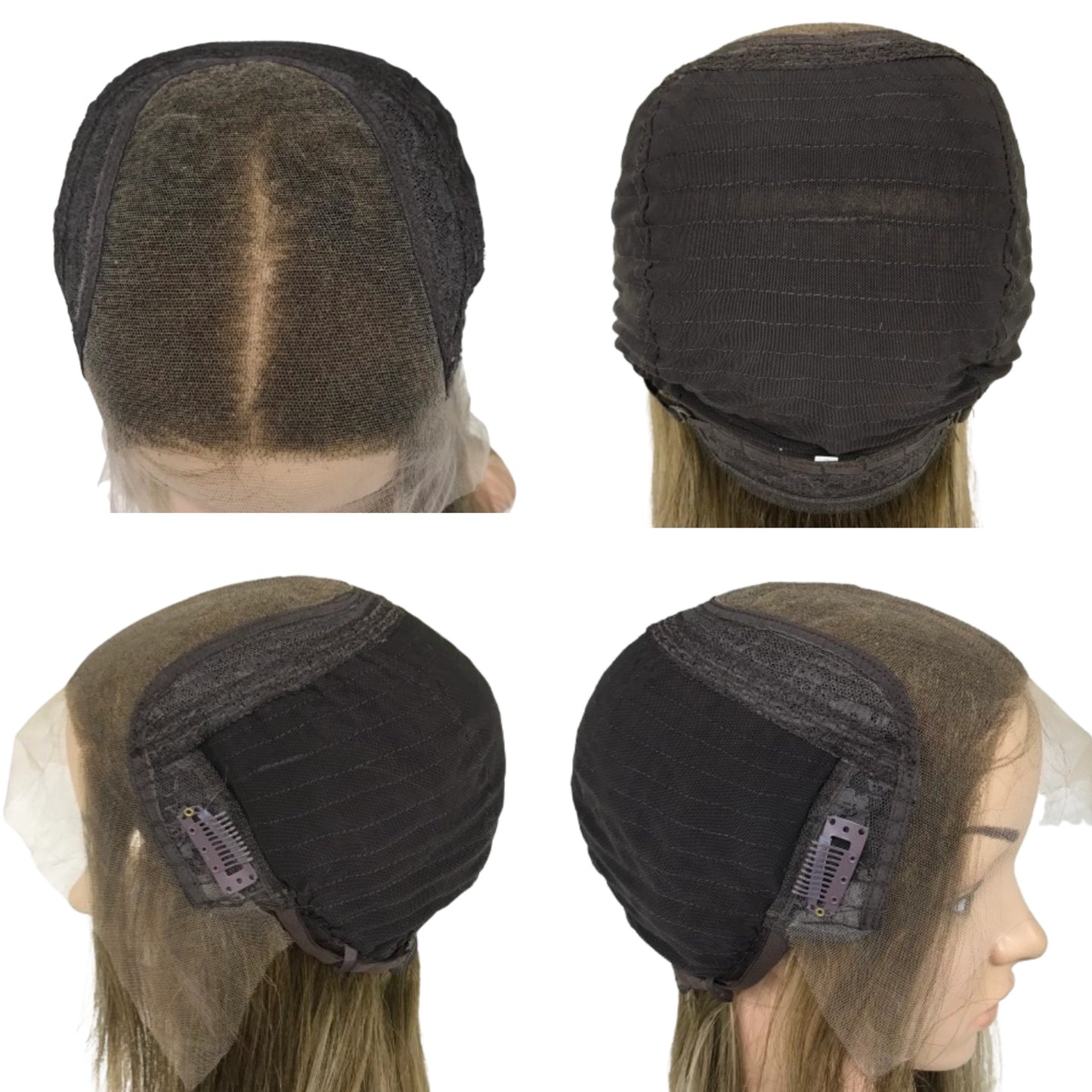 22''KOSHER WOMEN REALITY NATURAL LOOKING LACE TOP WITH LACE FRONT WIG