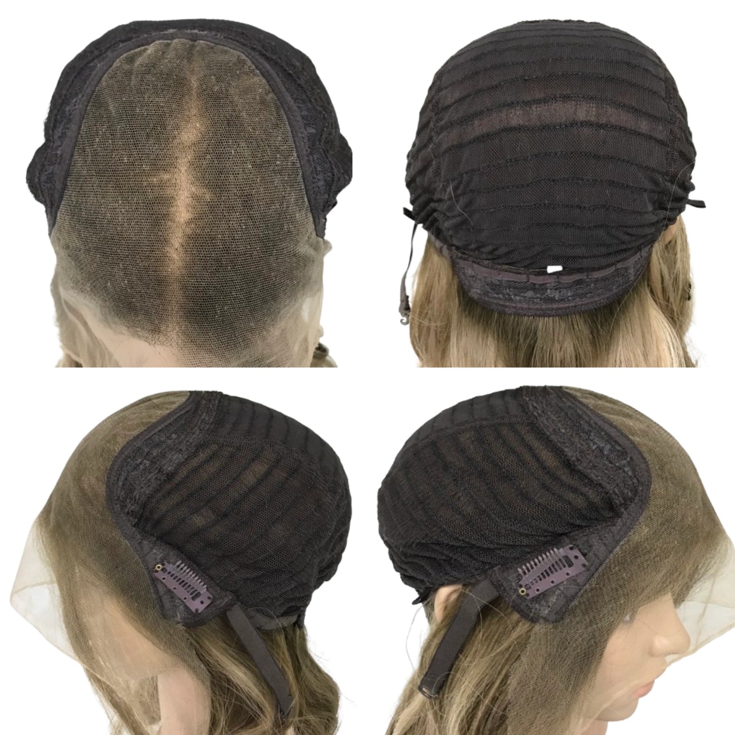 20'' REAL HAIR TRANSPARENT HD LACE TOP WITH LACE FRONT NATURAL LOOKING KOSHER WIG