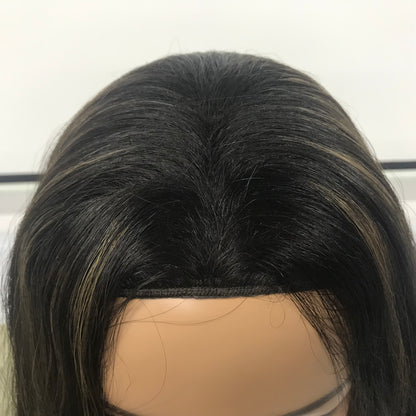 RAW HAIR TOP GRADE WOMEN KOSHER MACHINE MADE BAND FALL 24'' WIG