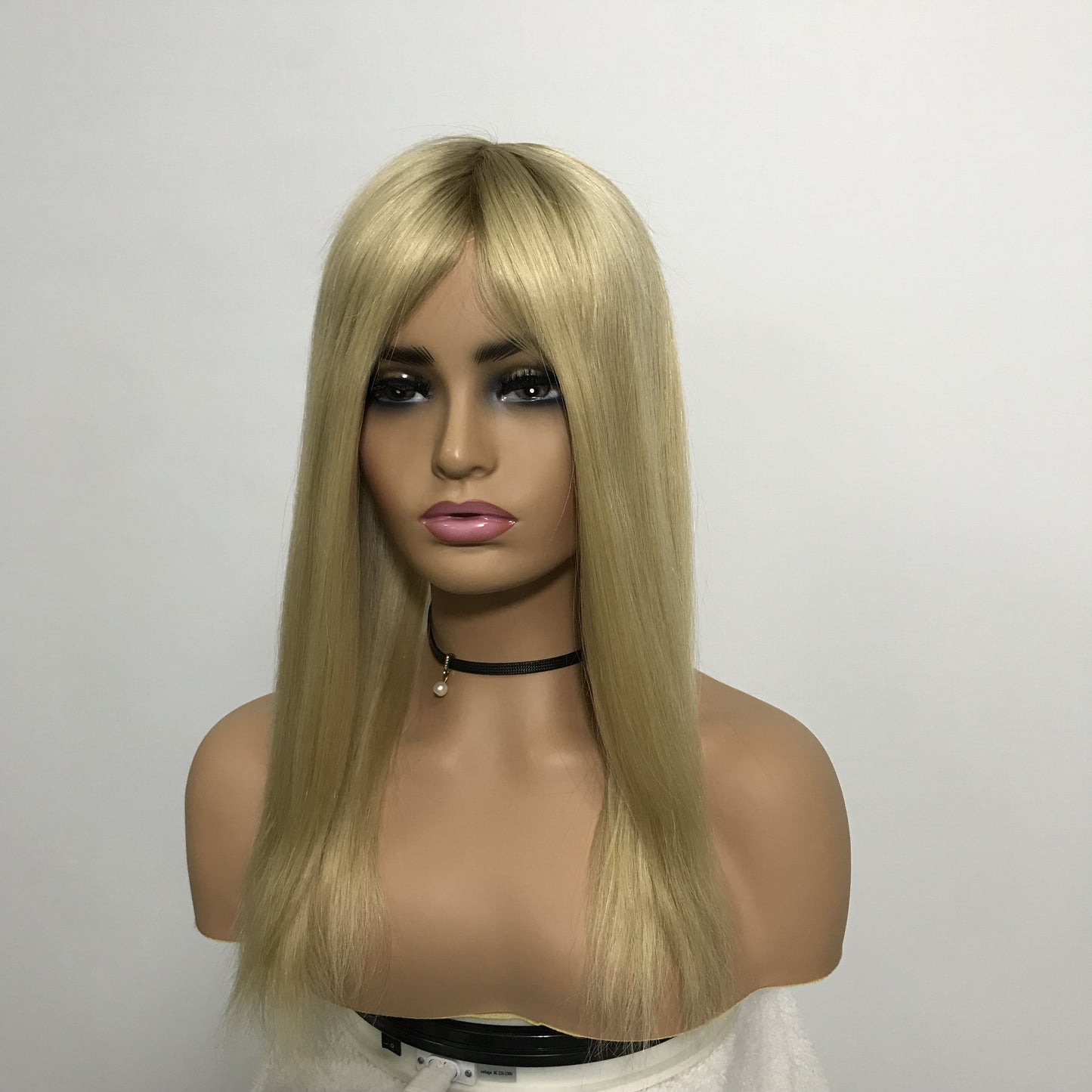 HIGH QUALITY GOLD HUMAN RAW HAIR  7‘’*9''MONO WITH PU TOPPER