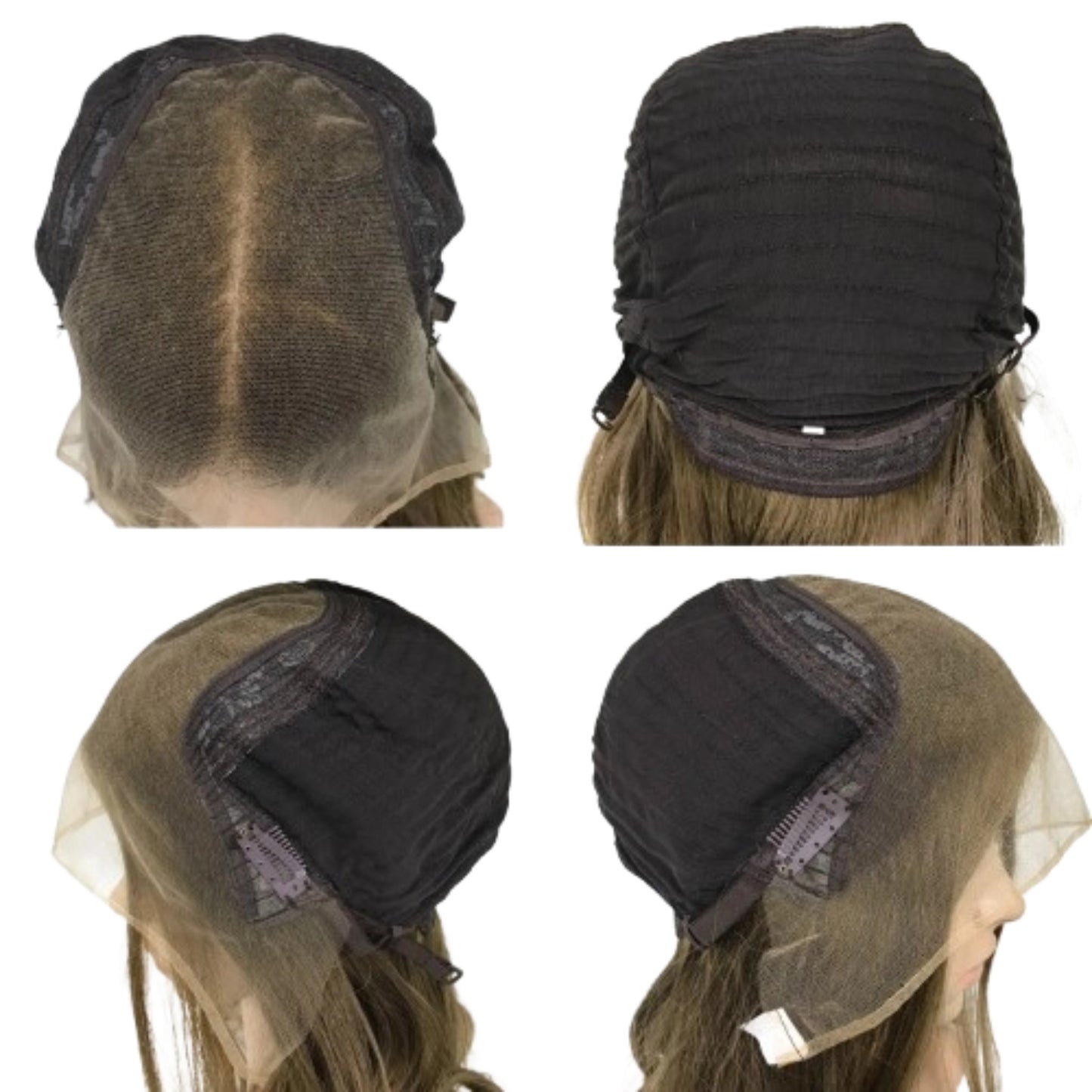 3"×5"LACE TOP RAW HUMAN HAIR 18'' HIGH DOUBLE DRAWN KOSHER WOMEN WIG