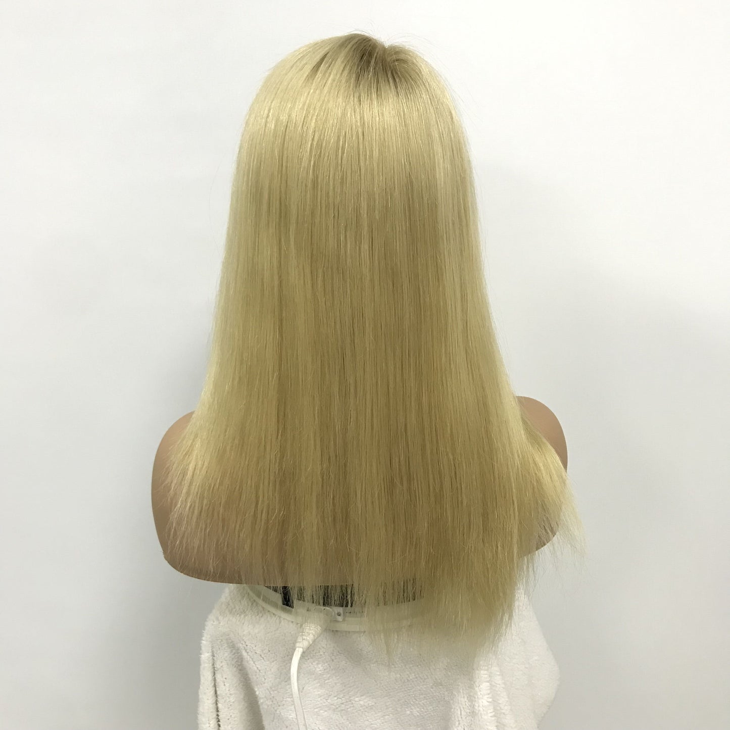 HIGH QUALITY GOLD HUMAN RAW HAIR  7‘’*9''MONO WITH PU TOPPER