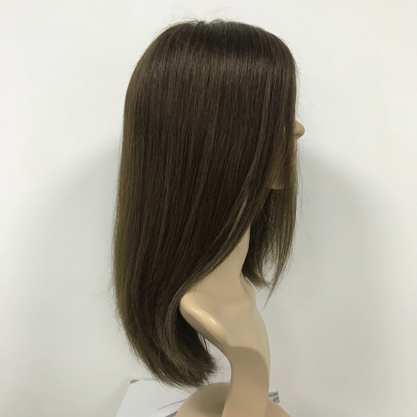 18“ CAFE JEWISH YOUNG LADY 5X5 MONO+PU SINGLE DRAWN MEDICAL WIG