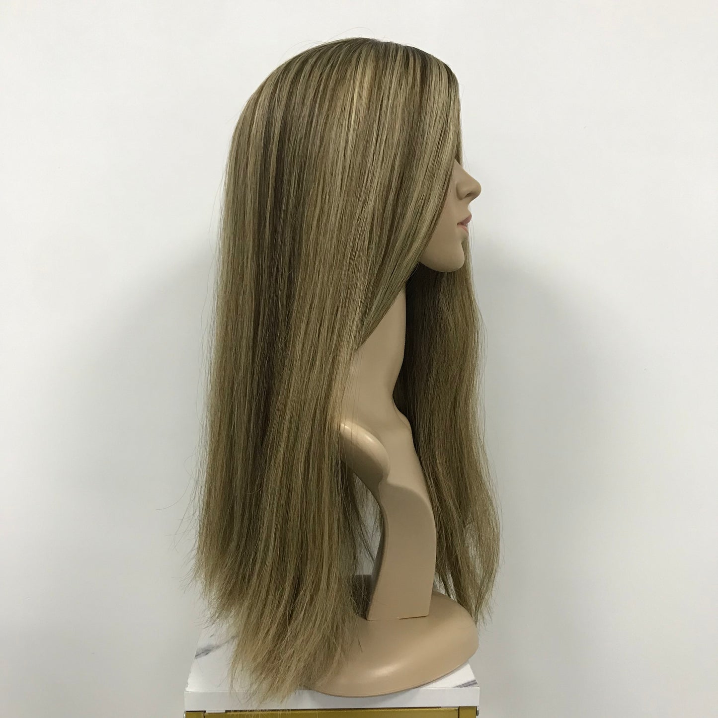 SILK TOP WHITE WOMEN 4“*4” HAIR LOSS KOSHER WIG