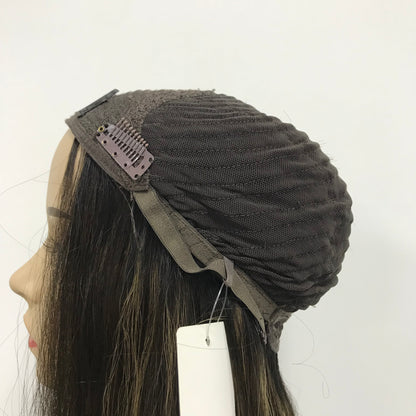 RAW HAIR TOP GRADE WOMEN KOSHER MACHINE MADE BAND FALL 24'' WIG