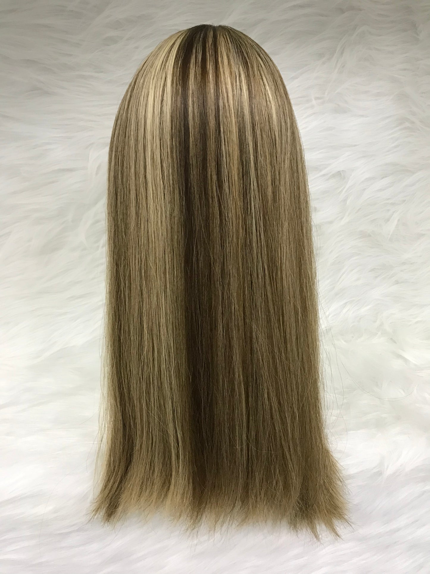 SILK TOP WHITE WOMEN 4“*4” HAIR LOSS KOSHER WIG