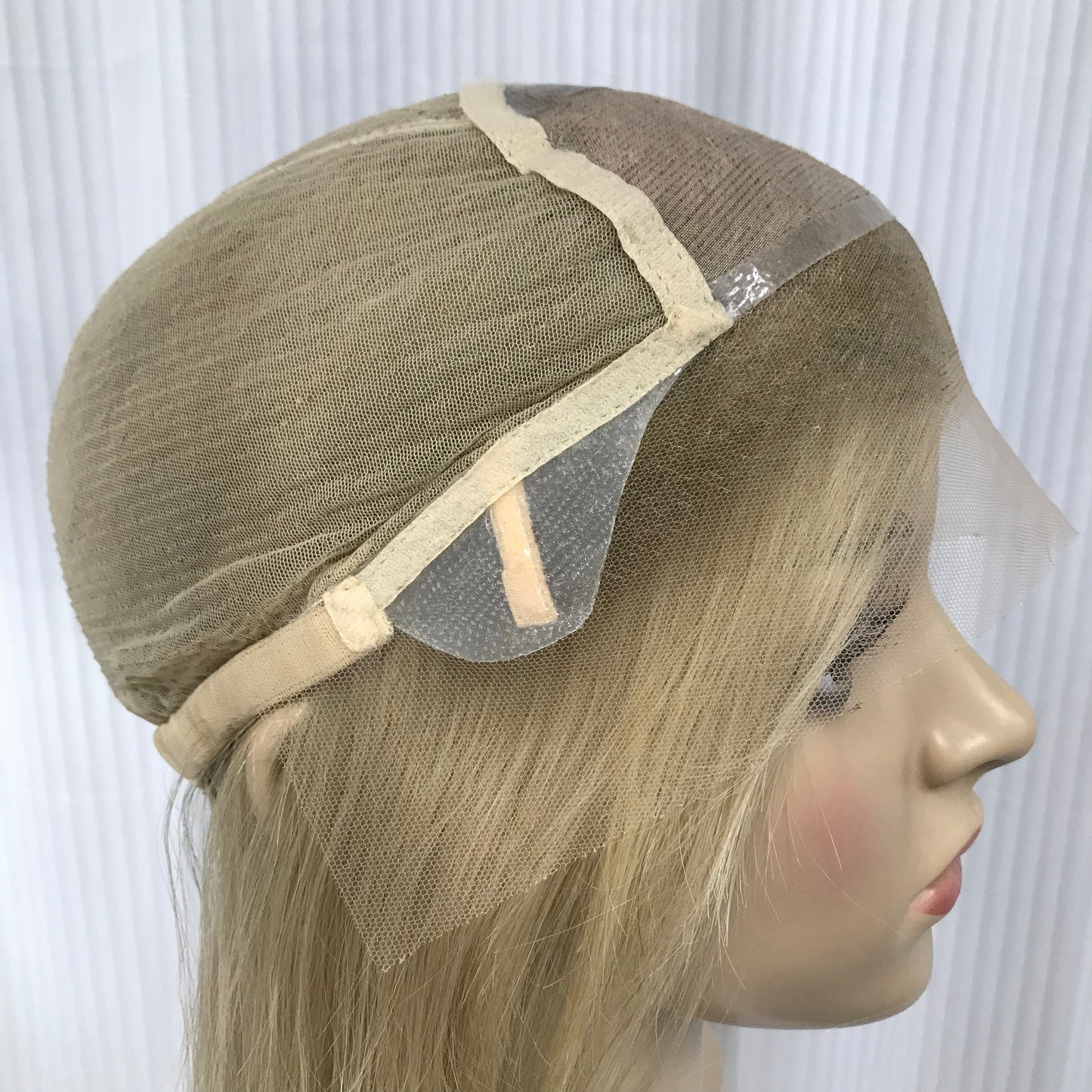 YOUNG LADY 100% REAL HAIR MONO TOP WIG JEWISH WOMEN 16'' RAW HAIR