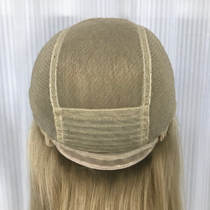 YOUNG LADY 100% REAL HAIR MONO TOP WIG JEWISH WOMEN 16'' RAW HAIR