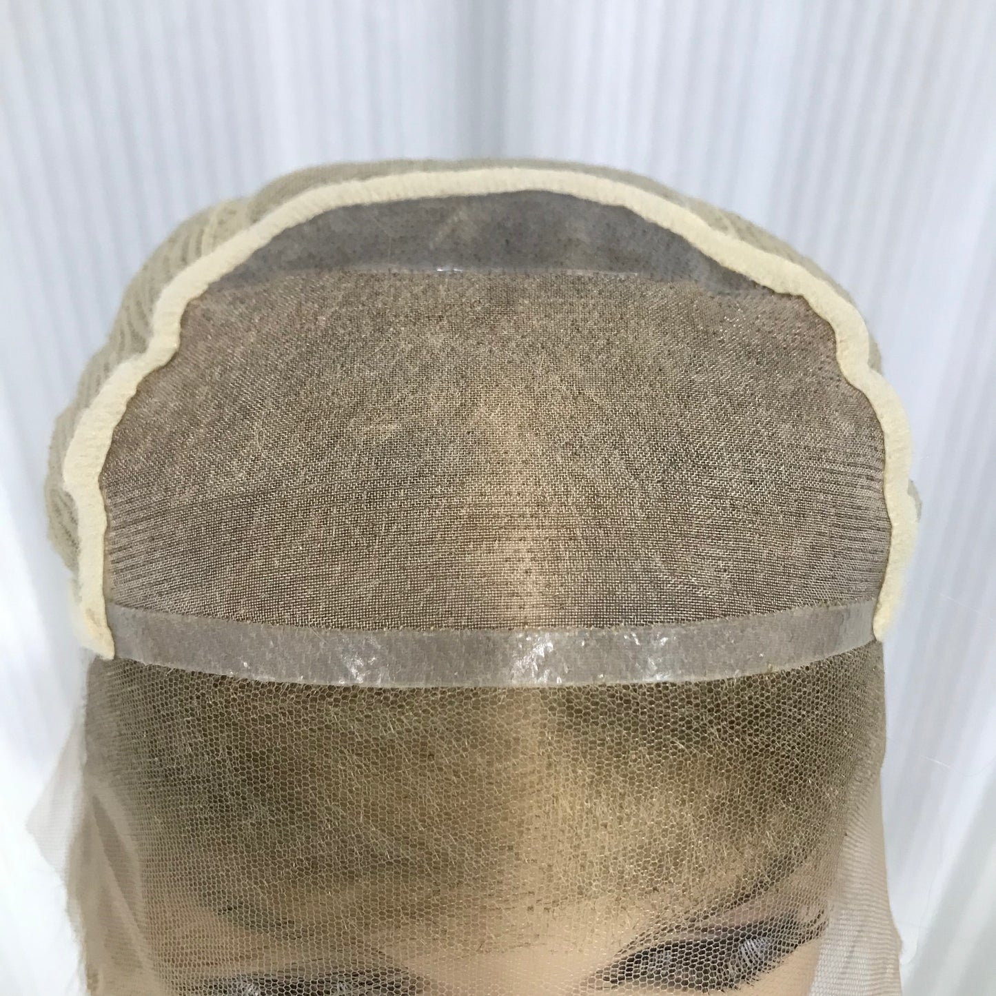 YOUNG LADY 100% REAL HAIR MONO TOP WIG JEWISH WOMEN 16'' RAW HAIR