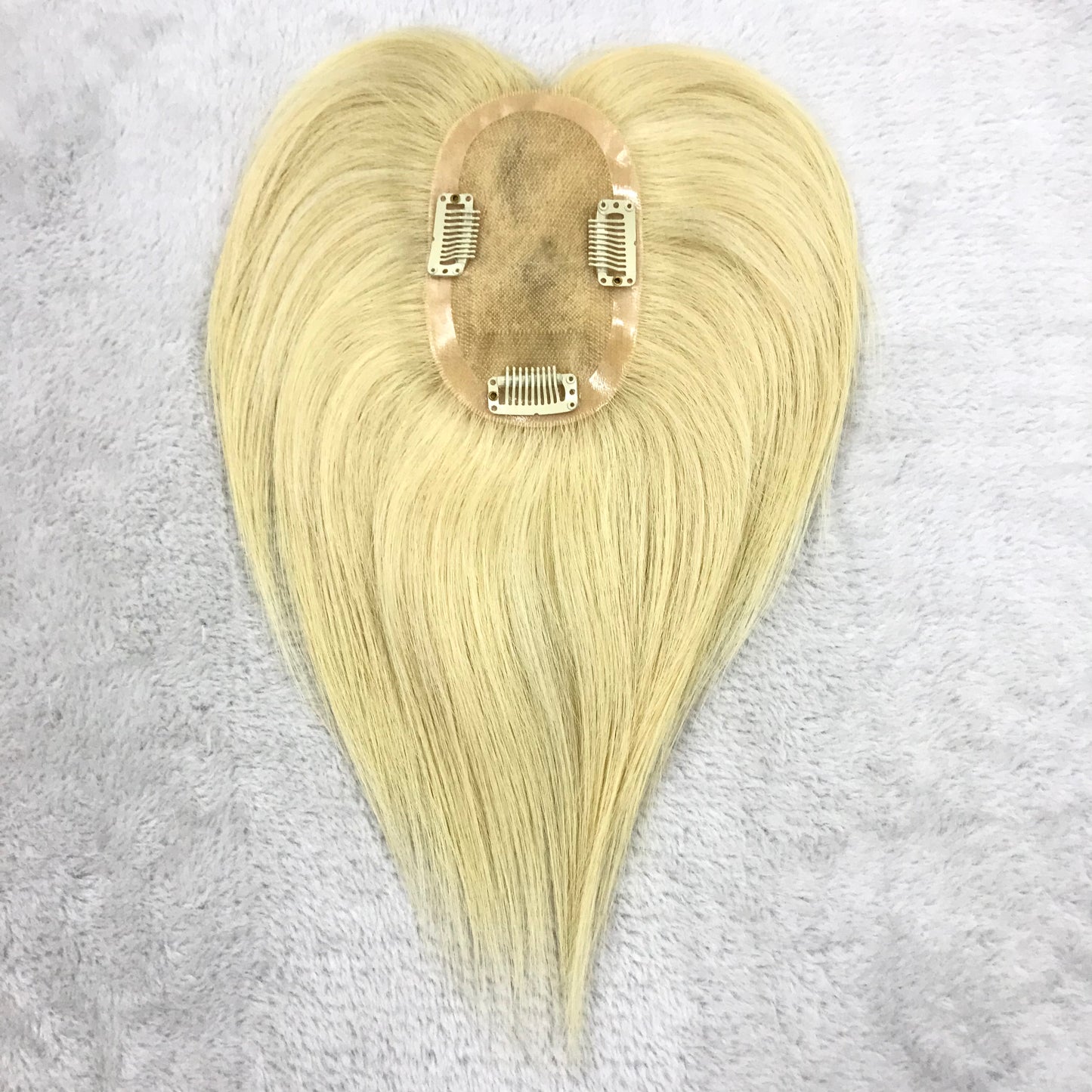 8" SHORT RAW HAIR NATURAL LOOKING 3X5 MONO WOMEN'S TOPPER HIGH QUALITY