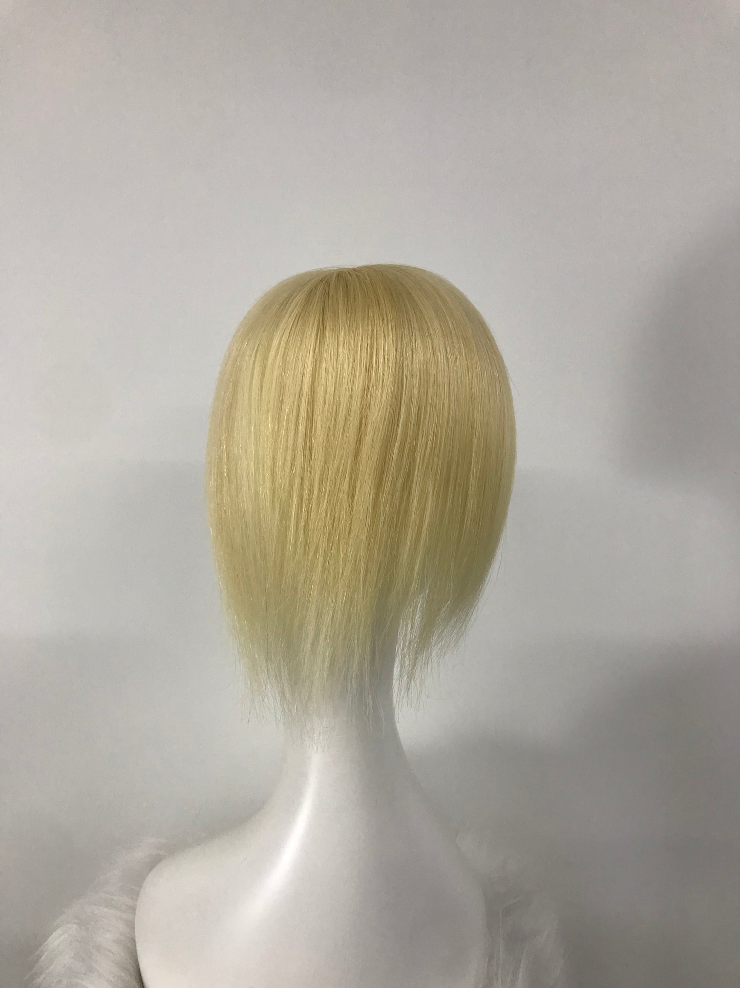 8" SHORT RAW HAIR NATURAL LOOKING 3X5 MONO WOMEN'S TOPPER HIGH QUALITY