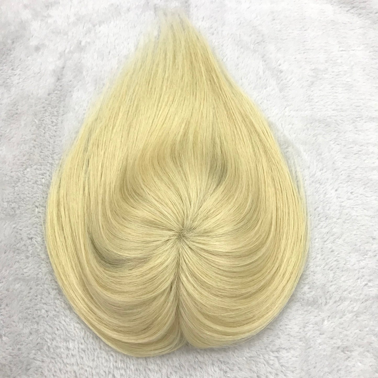 8" SHORT RAW HAIR NATURAL LOOKING 3X5 MONO WOMEN'S TOPPER HIGH QUALITY