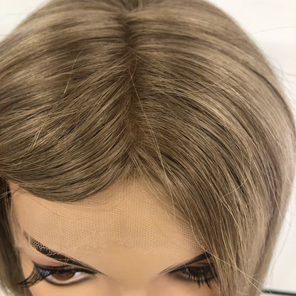 MONO TOP 19''REALITY HUMAN HAIR FOR ALOPECIA MEDICAL TOP GRADE WIGS