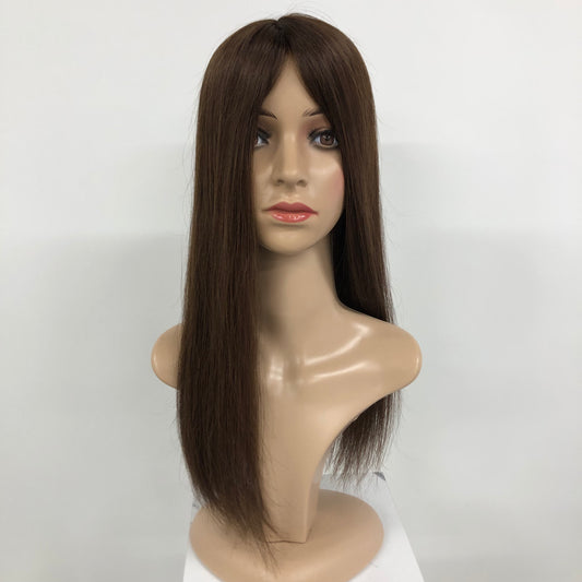 CAFE 18" NATURAL LOOKING  5.5*6 MONO TOP WITH WEFT BACK WOMEN TOPPER