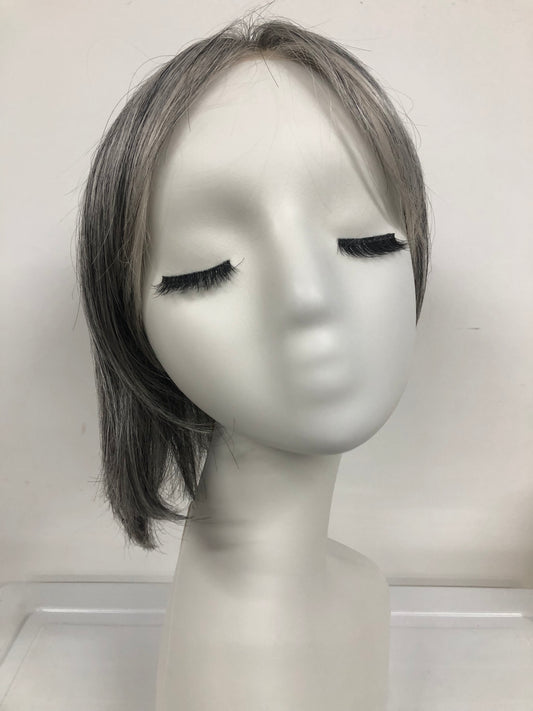 Lace Front Monofilament Part Wefted Short Straight Synthetic Wigs for Women - Synthetic Short Straight Wigs