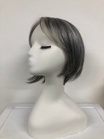 Lace Front Monofilament Part Wefted Short Straight Synthetic Wigs for Women - Synthetic Short Straight Wigs