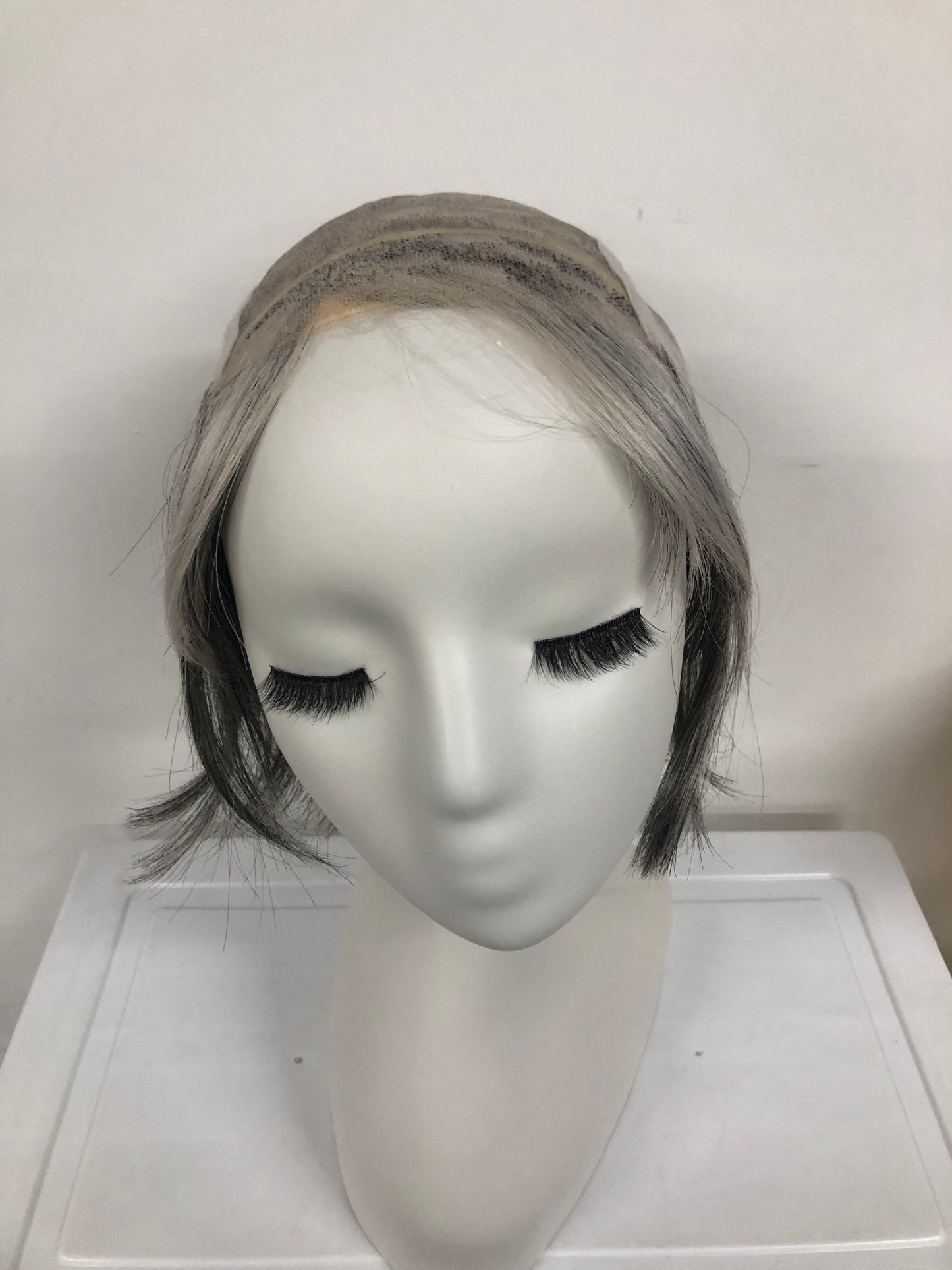 Lace Front Monofilament Part Wefted Short Straight Synthetic Wigs for Women - Synthetic Short Straight Wigs