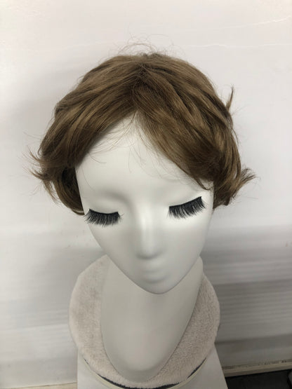 Lace Front Handmade Short Wavy Synthetic Wig for Women
