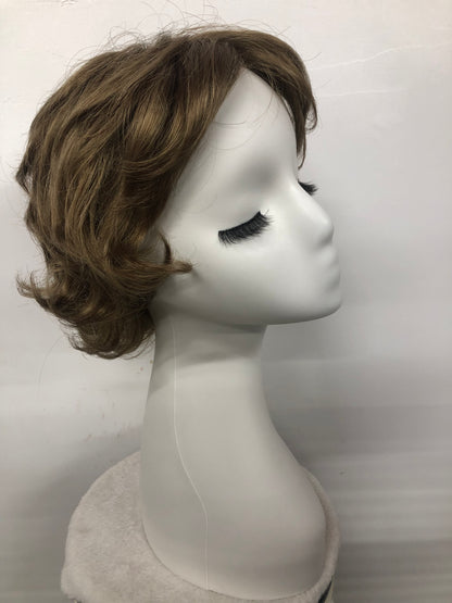 Lace Front Handmade Short Wavy Synthetic Wig for Women