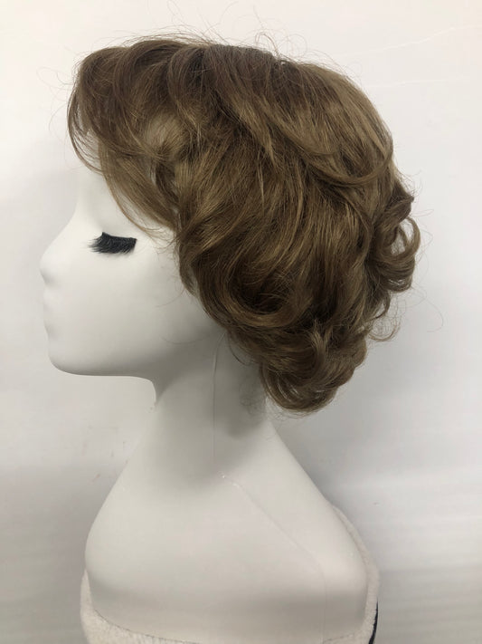 Lace Front Handmade Short Wavy Synthetic Wig for Women