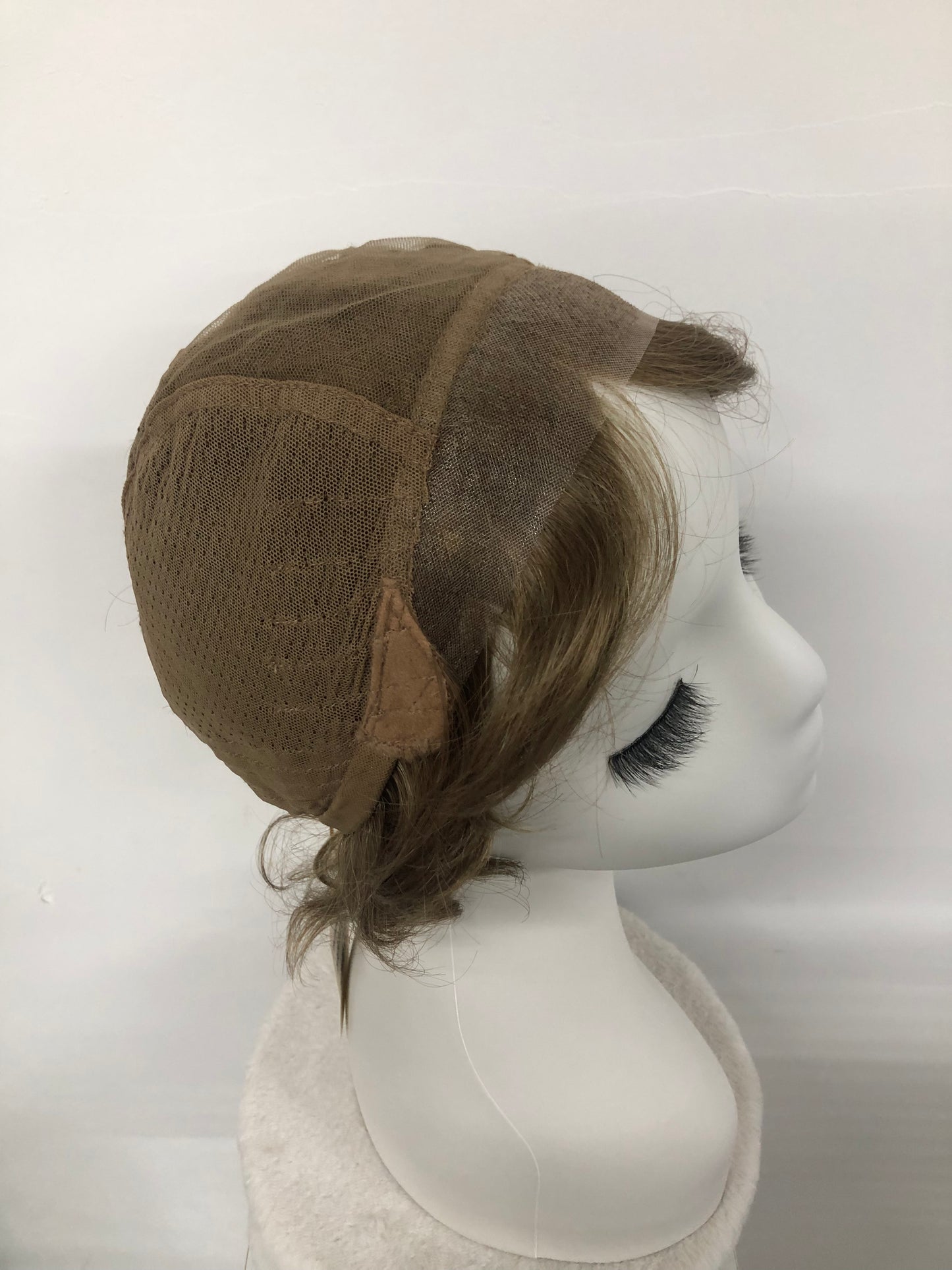 Lace Front Handmade Short Wavy Synthetic Wig for Women