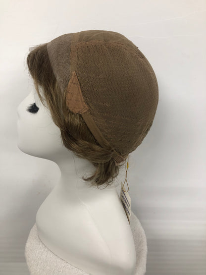 Lace Front Handmade Short Wavy Synthetic Wig for Women