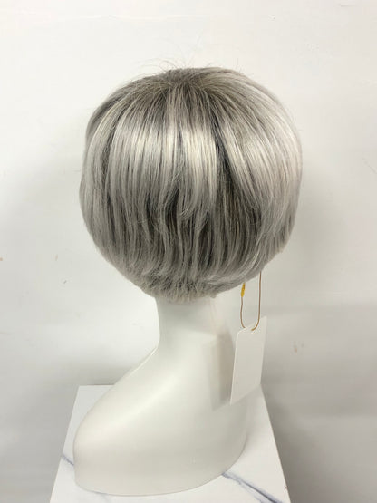 SKIRUEDAWIGS Premium Short Straight Wig | 100% Hand-Tied Lace Front & Mono Top | Glueless Heat-Friendly Synthetic
