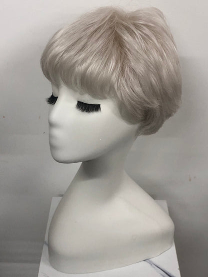 SKIRUEDAWIGS Premium Short Straight Wig | 100% Hand-Tied Lace Front & Mono Top | Glueless Heat-Friendly Synthetic