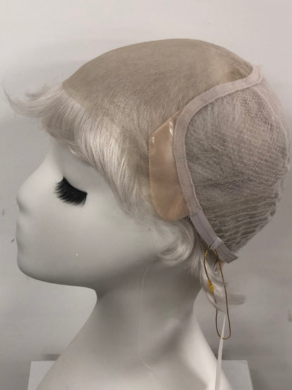 SKIRUEDAWIGS Premium Short Straight Wig | 100% Hand-Tied Lace Front & Mono Top | Glueless Heat-Friendly Synthetic