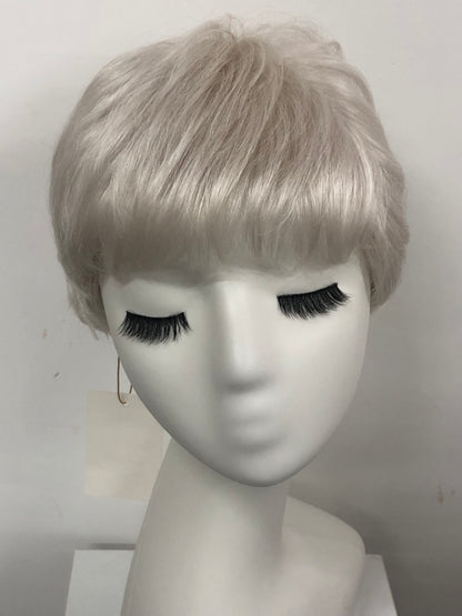SKIRUEDAWIGS Premium Short Straight Wig | 100% Hand-Tied Lace Front & Mono Top | Glueless Heat-Friendly Synthetic