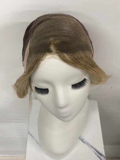 SKIRUEDAWIGS Premium Short Straight Wig | 100% Hand-Tied Lace Front & Mono Top | Glueless Heat-Friendly Synthetic