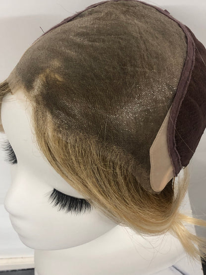 SKIRUEDAWIGS Premium Short Straight Wig | 100% Hand-Tied Lace Front & Mono Top | Glueless Heat-Friendly Synthetic