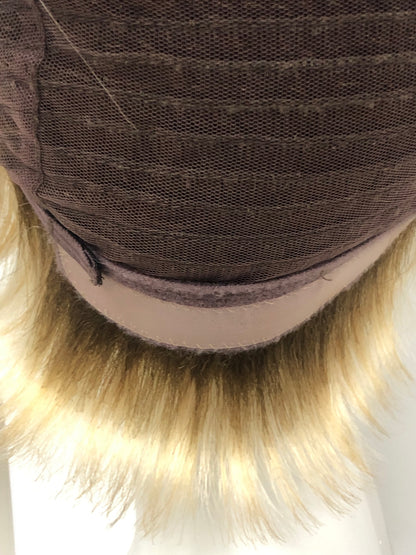 SKIRUEDAWIGS Premium Short Straight Wig | 100% Hand-Tied Lace Front & Mono Top | Glueless Heat-Friendly Synthetic
