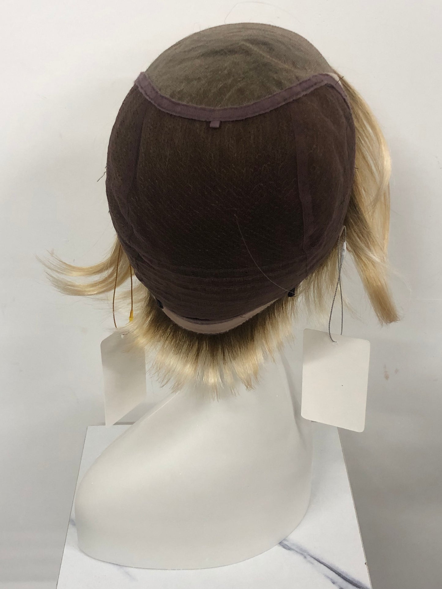 SKIRUEDAWIGS Premium Short Straight Wig | 100% Hand-Tied Lace Front & Mono Top | Glueless Heat-Friendly Synthetic