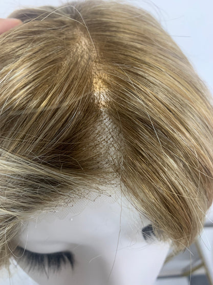SKIRUEDAWIGS Short Straight Wig | Seamless Lace Front & Mono Top | Glueless Heat-Friendly Synthetic