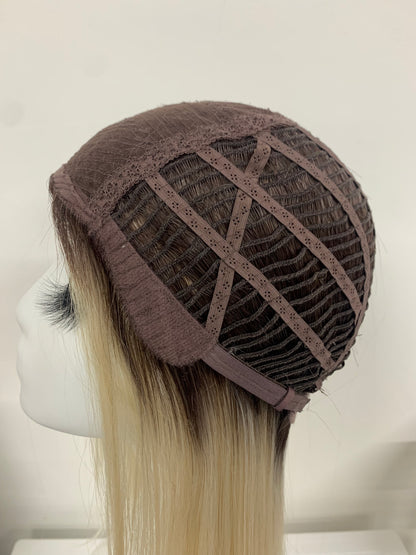 Lace Front Synthetic Wigs - Long Straight Monofilament Crown Wigs for Women