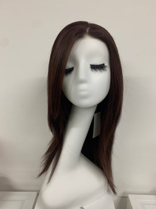 SKIRUEDAWIGS Long Straight Wig | Seamless Lace Front & Mono Top | Glueless Heat-Friendly Synthetic