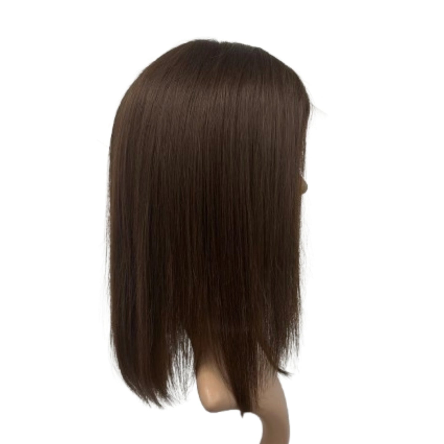 CAFE  16''LONG HAIR HUMAN HAIR KOSHER YOUNG GIRL 3“*4.5”MONO TOP WITH LACE FRONT WIG