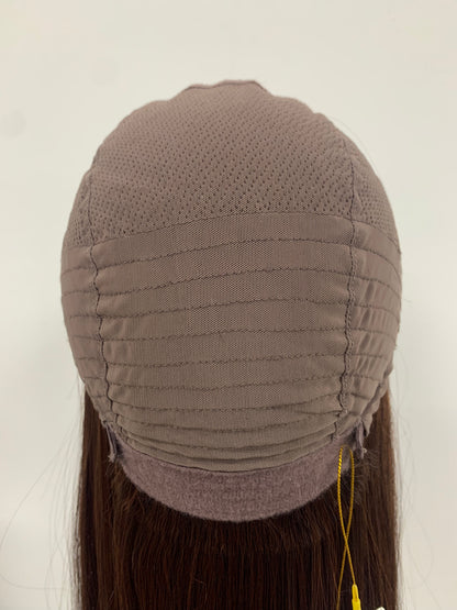 SKIRUEDAWIGS Long Straight Wig | Seamless Lace Front & Mono Top | Glueless Heat-Friendly Synthetic