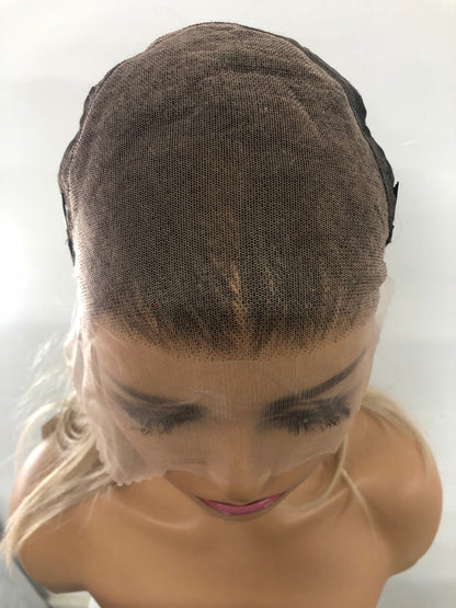 SKIRUEDAWIGS Long Curly Wavy Wig | Seamless Lace Front & Weft Back | Heat-Friendly Synthetic