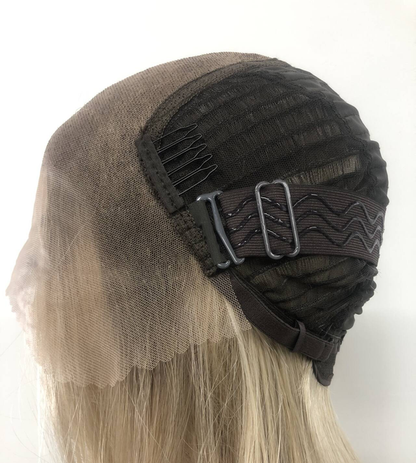 SKIRUEDAWIGS Long Curly Wavy Wig | Seamless Lace Front & Weft Back | Heat-Friendly Synthetic